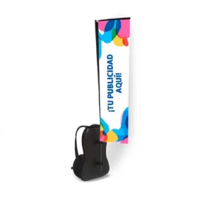 MOCHILA PUBLICITARIA CON SOPORTE DE BANDERA 40*125