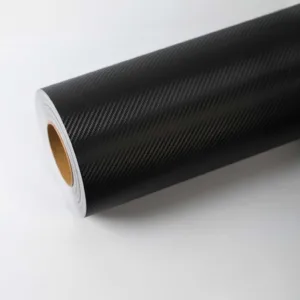 Vinil de Corte Fibra de Carbón - NEGRO, 122CM*1MT (X METROS)