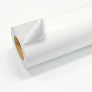 Vinil de Impresión Libre Burbuja MacJet - BRILLANTE BLANCO/BLANCO, 152CM*50MT