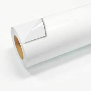 Vinil de Impresión Removible MacJet - BRILLANTE BLANCO/BLANCO, 152CM*50MT