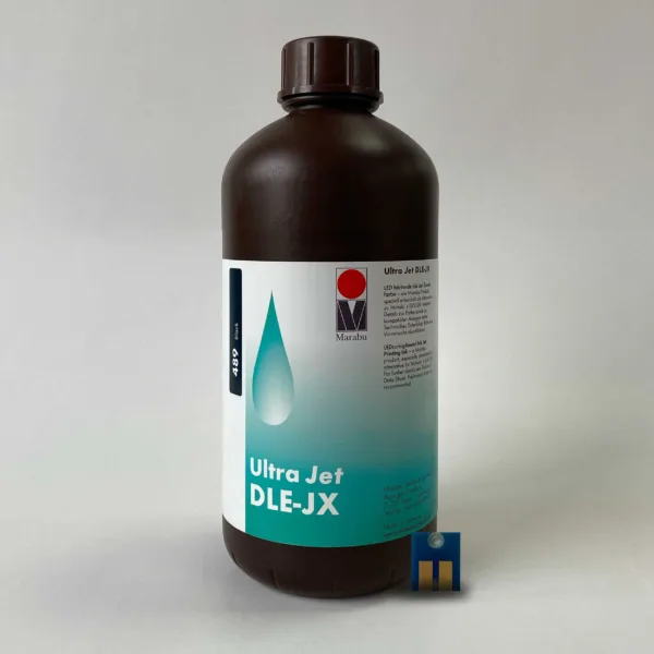 Marabu (DLE-JX) Mimaki LUS120 modelos SIJ-320UV, JFX200,UJF6042MKII,UJF3042MKII - NEGRO, 1 LITRO