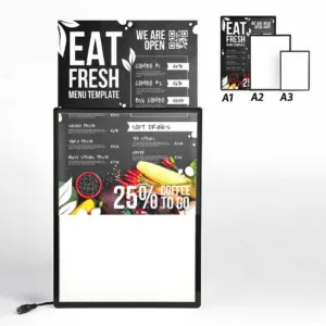 CAJA DE LUZ ALUMINIO ULTRA SLIM A1 BLACK