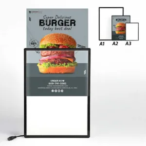 CAJA DE LUZ ALUMINIO ULTRA SLIM A2 BLACK 12V