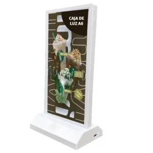 CAJA DE LUZ DE MESA A6 BLANCO
